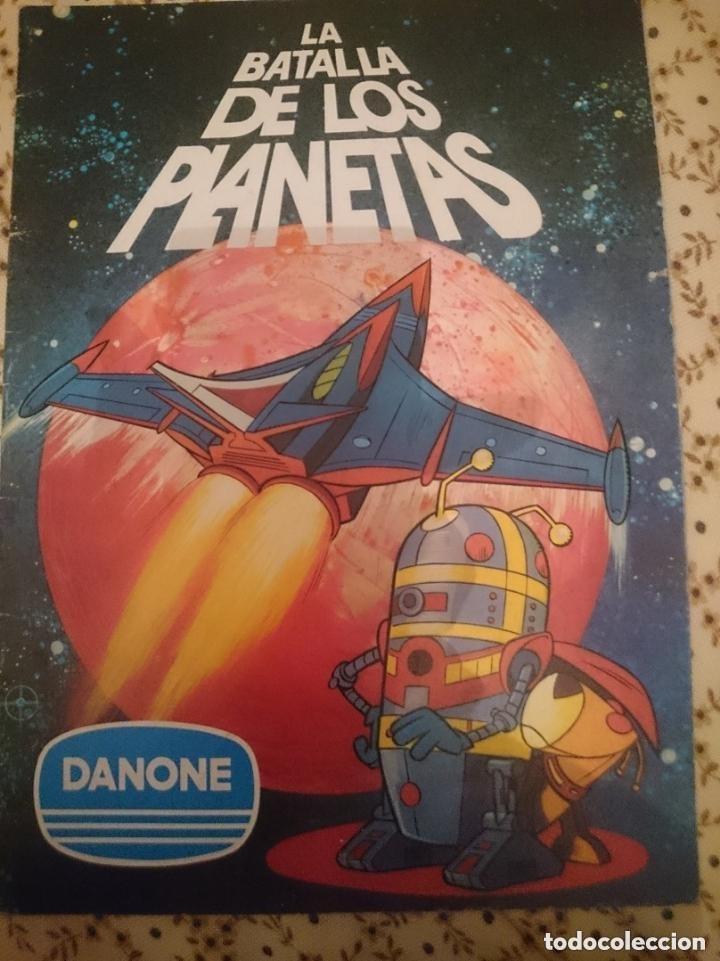 Coleccionismo &aacute;lbumes: ALBUM INCOMPLETO - LA BATALLA DE LOS PLANETAS -- DANONE - FALTAN SOLO 2 CROMOS