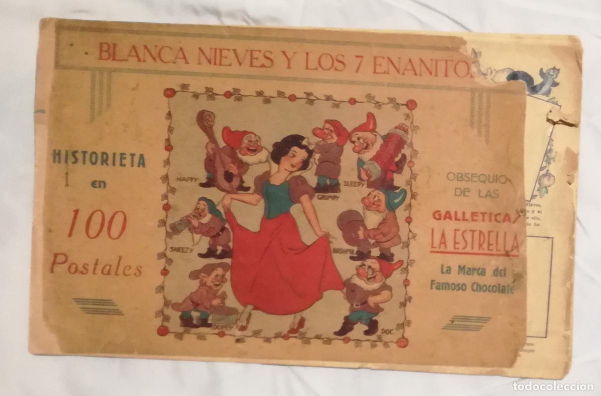 Coleccionismo &aacute;lbumes: Album Blancanieves y los 7 enenitos; Galletas La Estrella - Para aprovechar 25 cromos