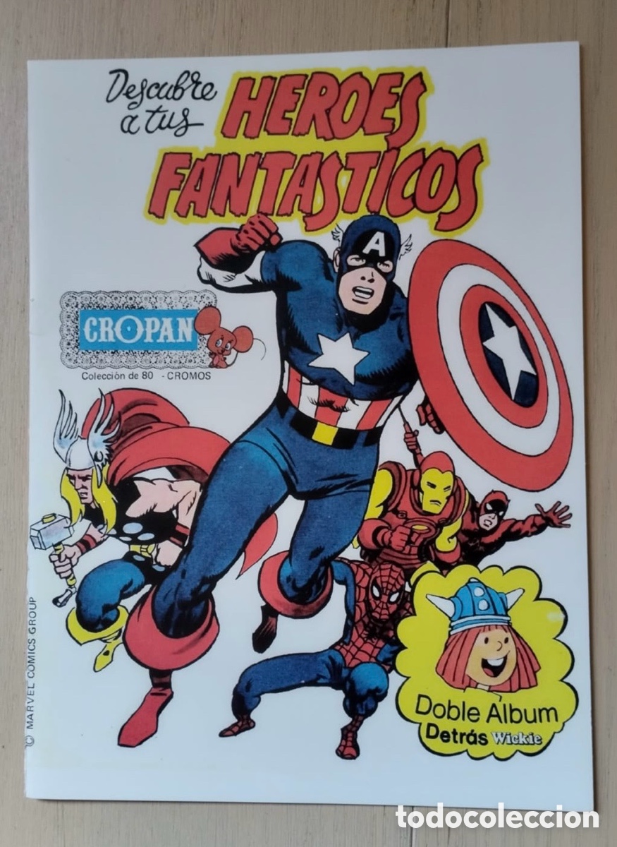 Coleccionismo &aacute;lbumes: Facs&iacute;mil &aacute;lbum de cromos H&eacute;roes fant&aacute;sticos de Cropan