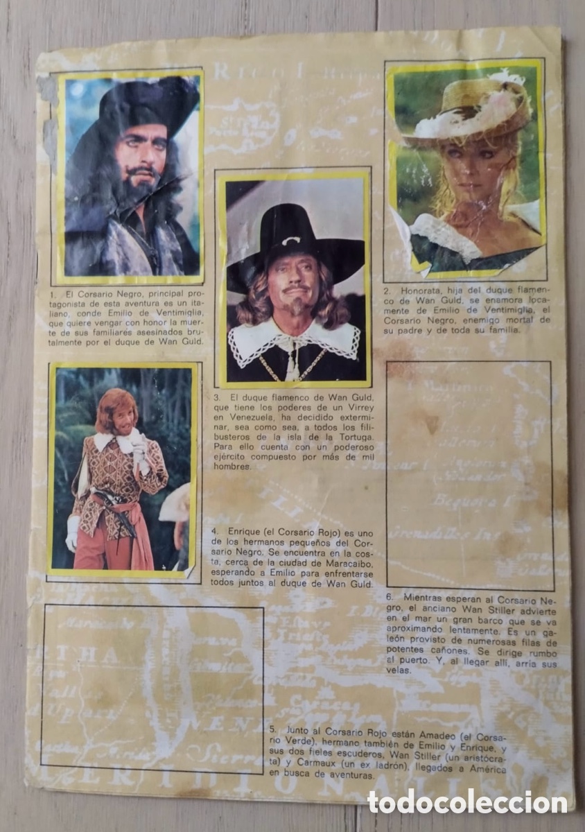 Coleccionismo &aacute;lbumes: El corsario negro. &Aacute;lbum de cromos