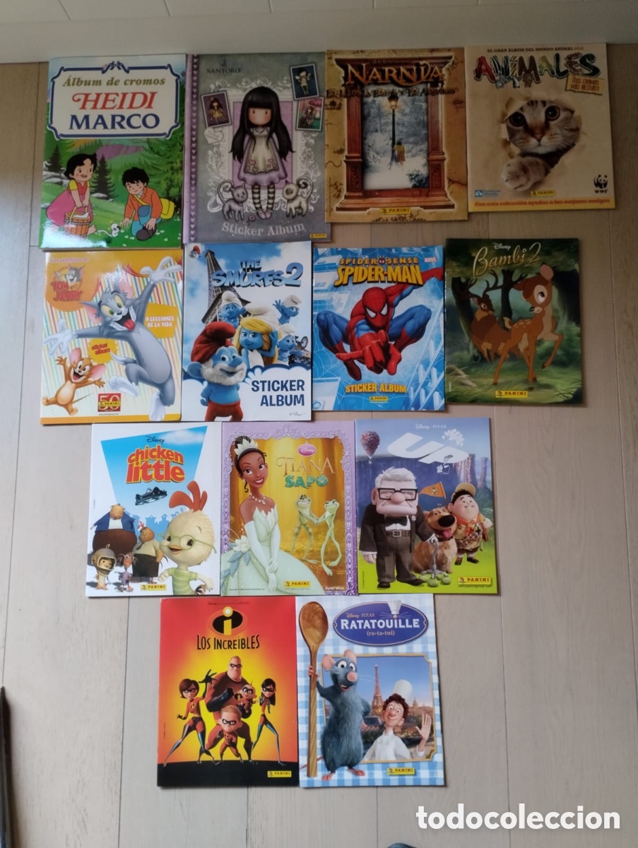 Coleccionismo &aacute;lbumes: 13 &aacute;lbumes de cromos infantiles vac&iacute;os