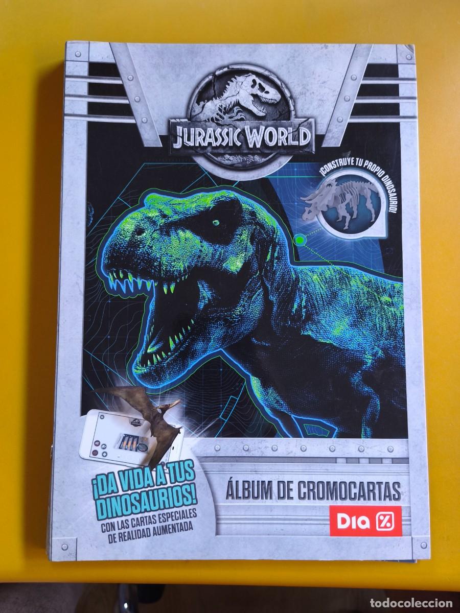 Coleccionismo &aacute;lbumes: jurassic world, cromocartas
