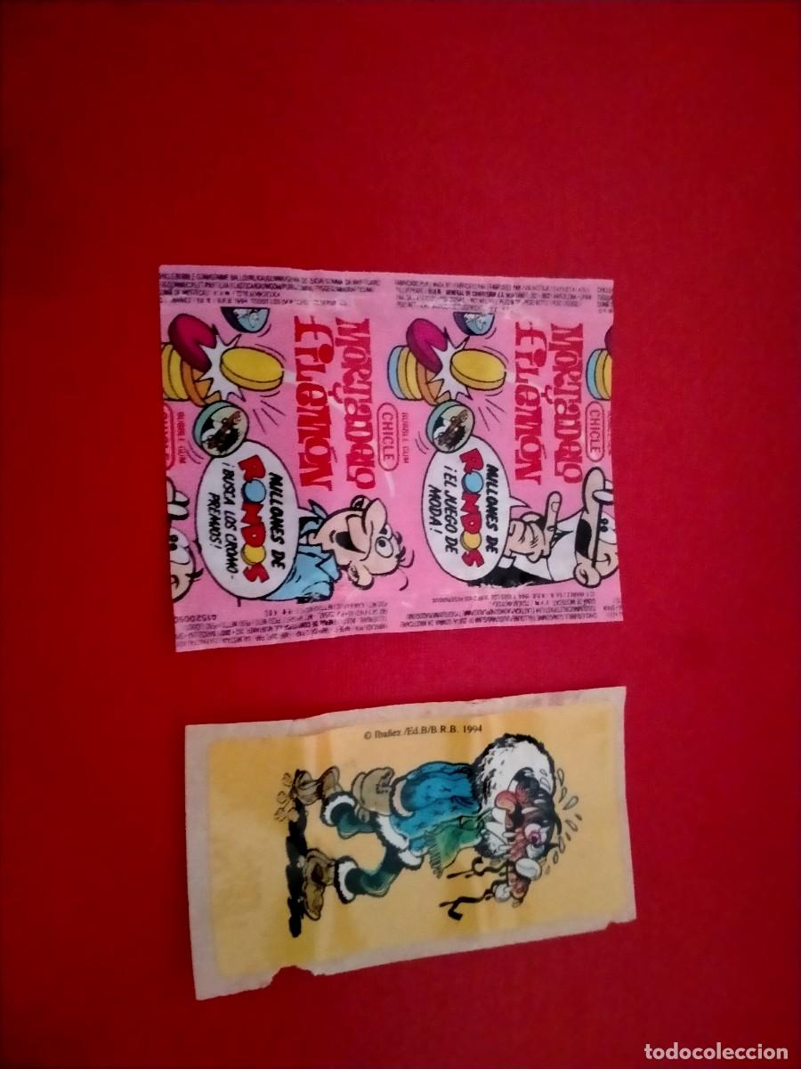 Coleccionismo &aacute;lbumes: cromo chicle mortadelo y envoltorio