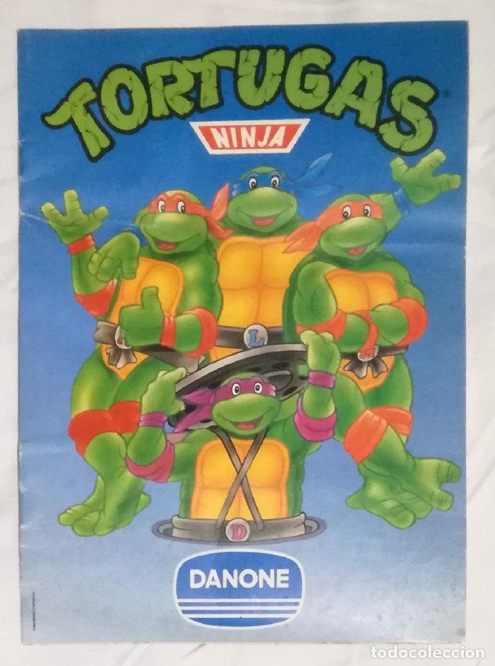 Coleccionismo &aacute;lbumes: Album Tortugas Ninja; Danone, 1990 - Contiene 11 cromos de 36