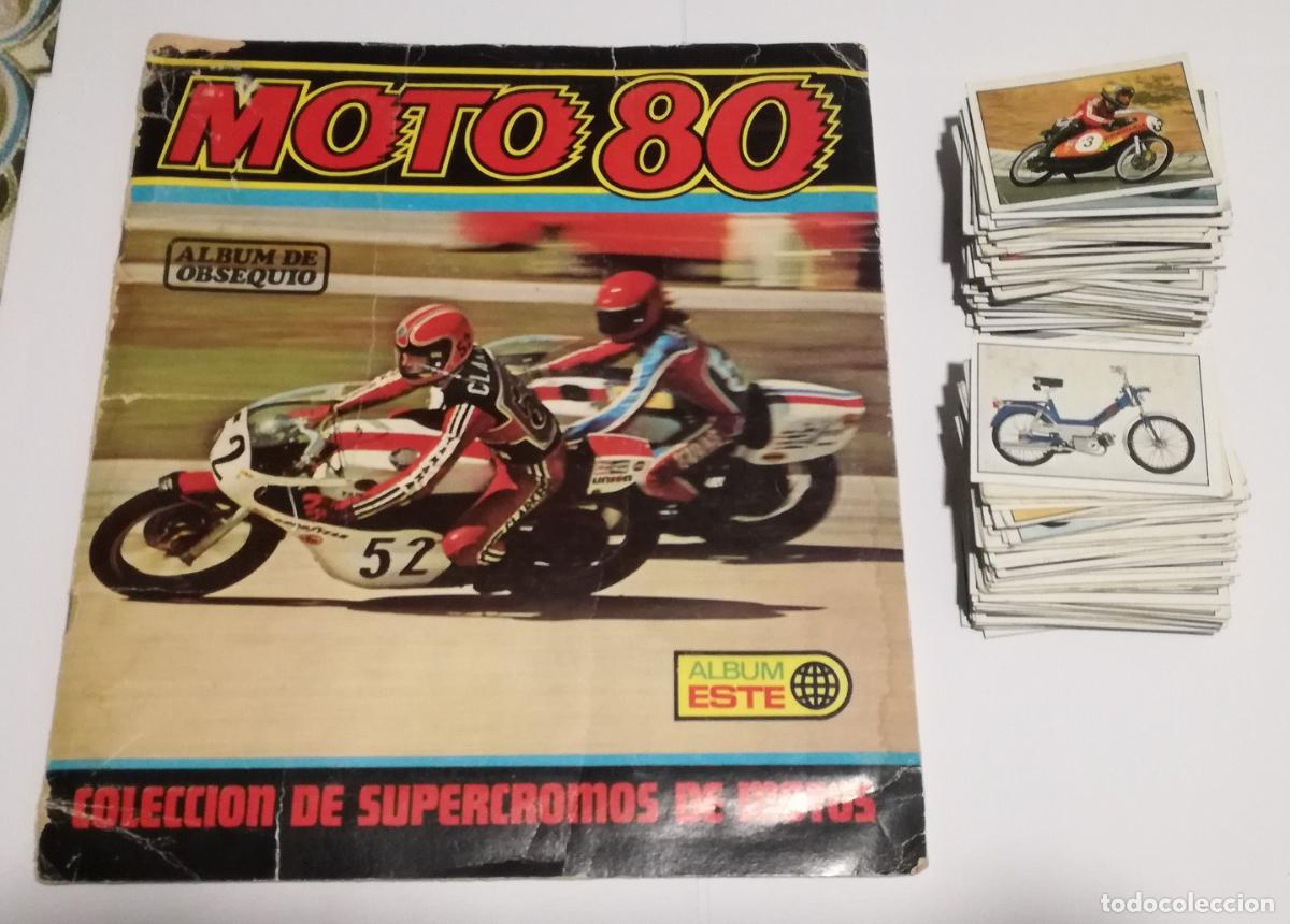 Coleccionismo &aacute;lbumes: Album Moto 80, ESTE - Vacio + 118 cromos diferentes