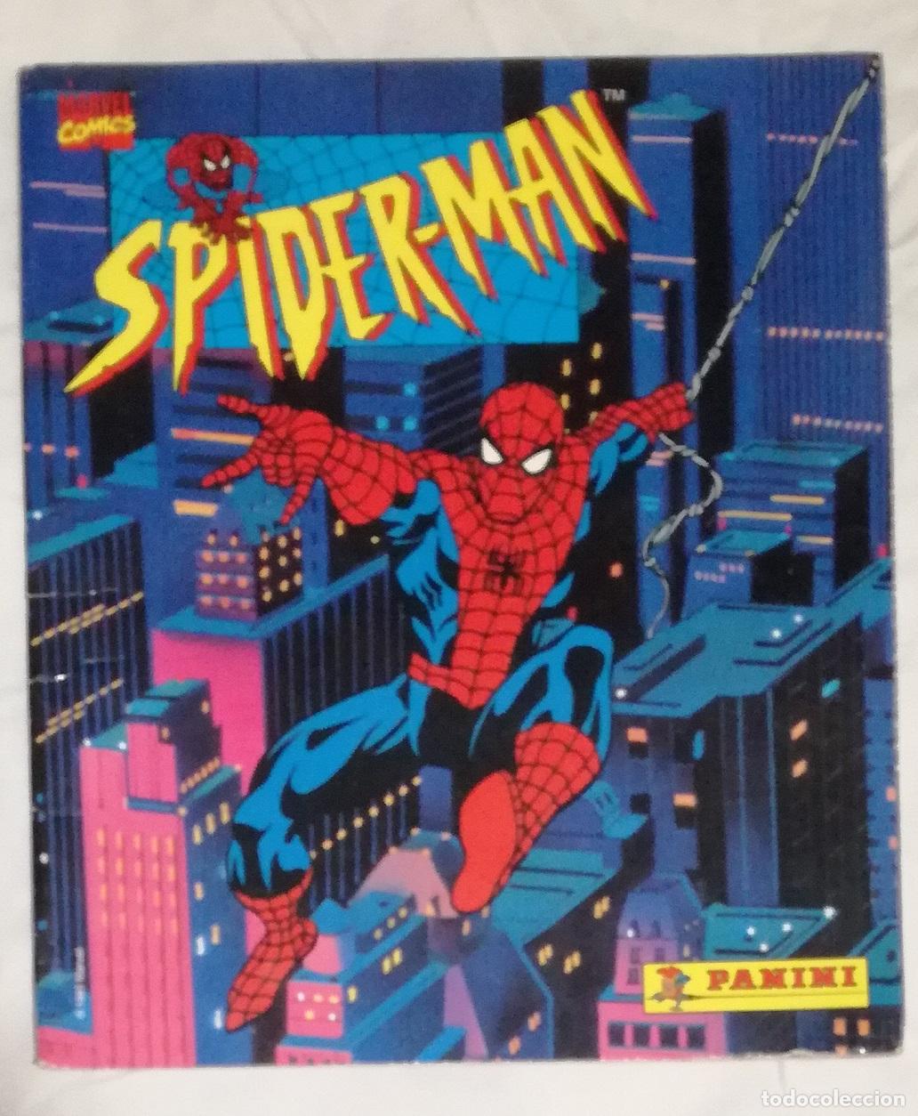 Coleccionismo &aacute;lbumes: Album Spider-Man (Spiderman); Panini, 1995 - Faltan 75 cromos + 2 del poster central