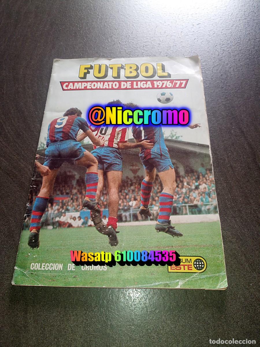Coleccionismo &aacute;lbumes: ediciones este 1976 1977 album con 87 cromos pegados ver fotos 76 77 no panini