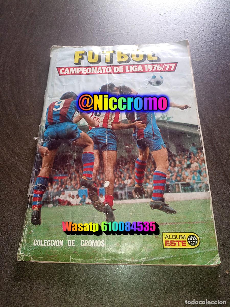 Coleccionismo &aacute;lbumes: ediciones este 1976 1977 album &rdquo;completo&rdquo; con 10 fichajes copiados ver fotos 76 77 no panini