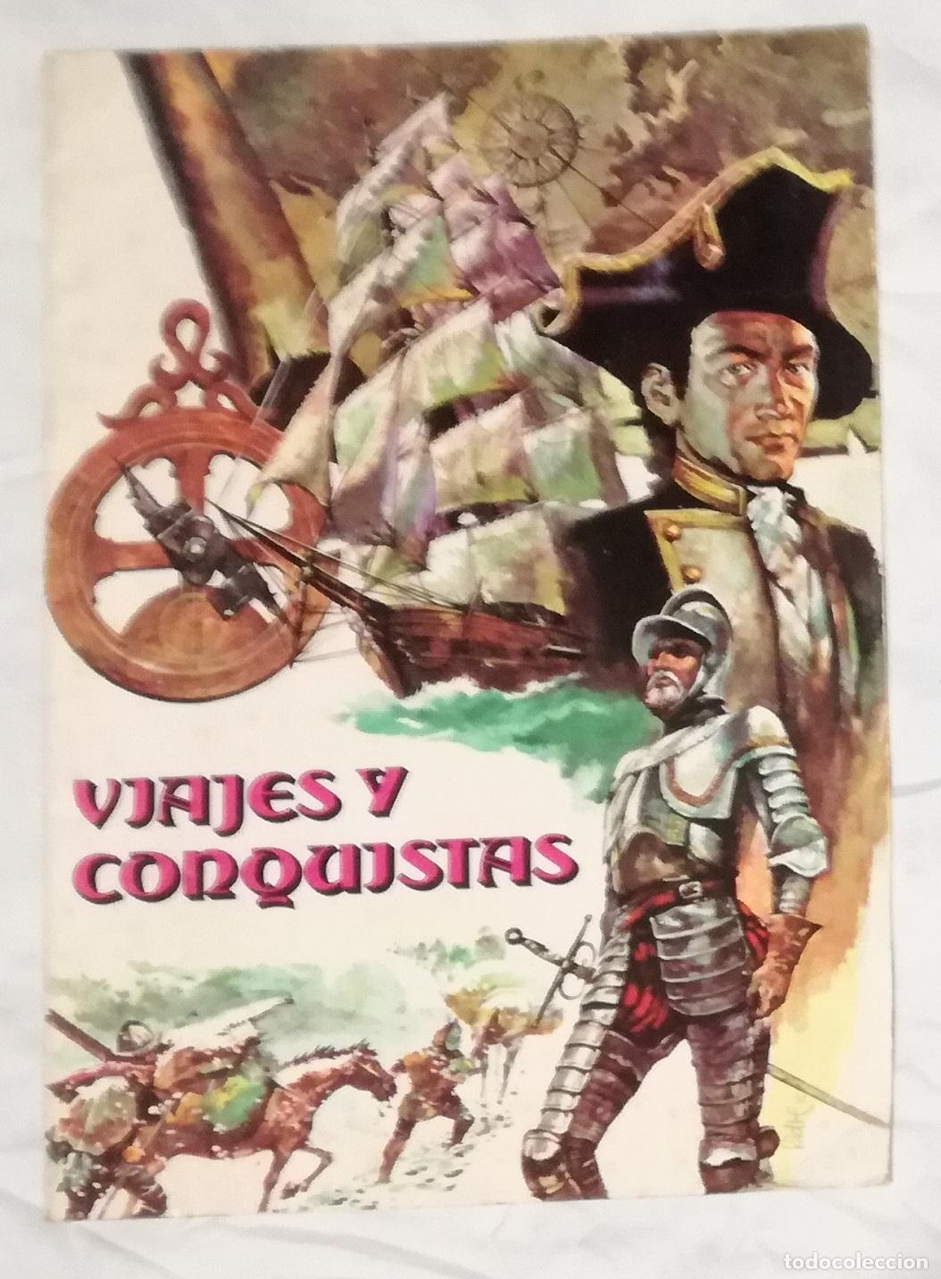 Coleccionismo &aacute;lbumes: Album Viajes y conquistas; Ruiz Romero - Vacio, plancha