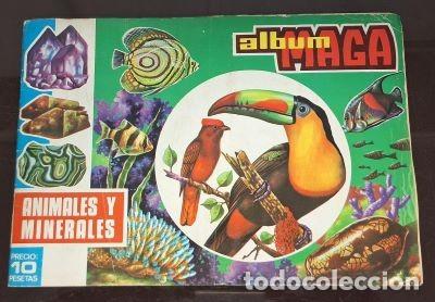 Coleccionismo &aacute;lbumes: &Aacute;LBUM DE CROMOS. MAGA. ANIMALES Y MINERALES. INCOMPLETO A-ALB-1373