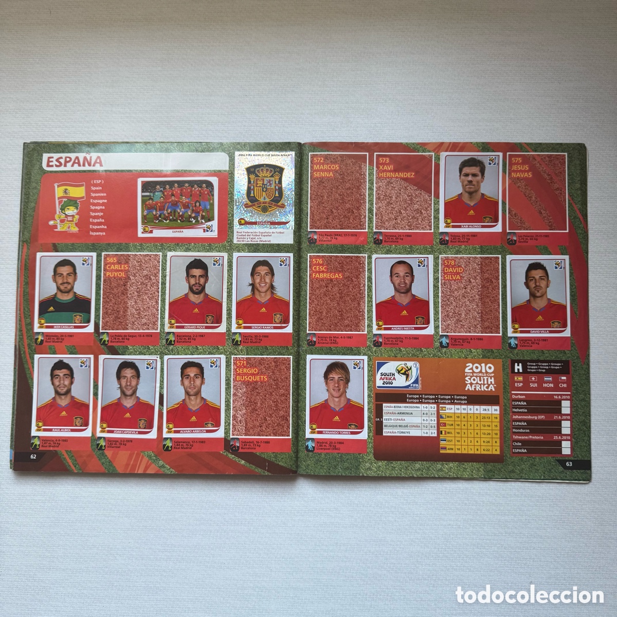 Coleccionismo &aacute;lbumes: &Aacute;lbum Panini Mundial Sud&aacute;frica 2010 Incompleto | FIFA World Cup | Cromos | Coleccionismo | F&uacute;tbol