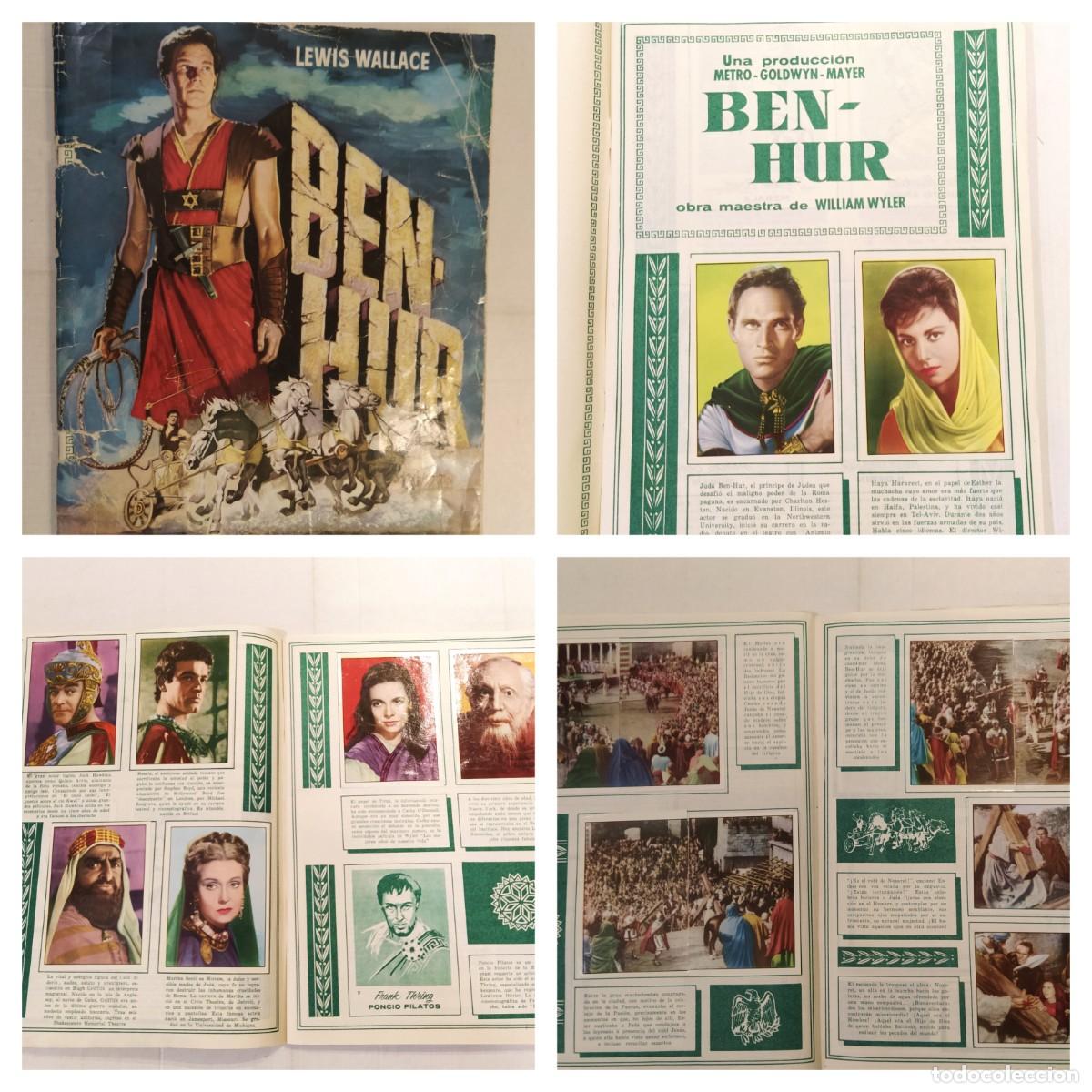 Coleccionismo &aacute;lbumes: CINE - BEN HUR - ALBUM DE CROMOS INCOMPLETO -VER FOTOS