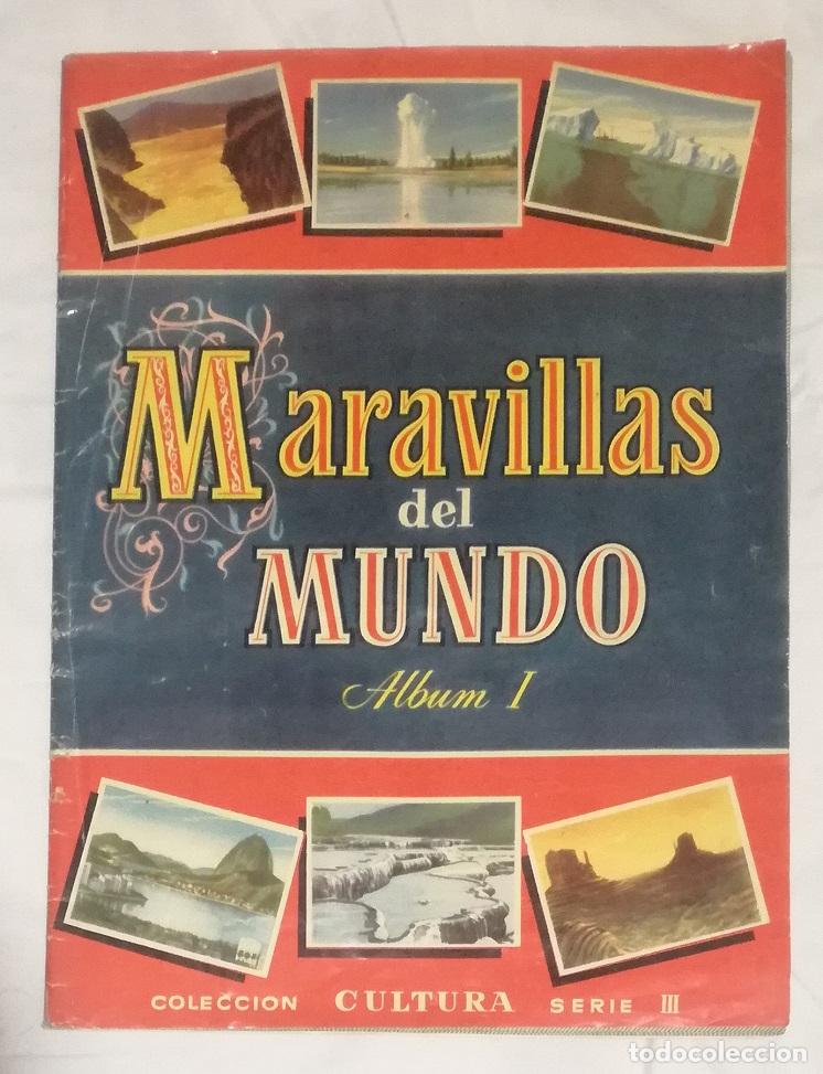 Coleccionismo &aacute;lbumes: Album Maravillas del mundo. Album I; Coleccion Cultura, Bruguera - A falta de 1 cromo