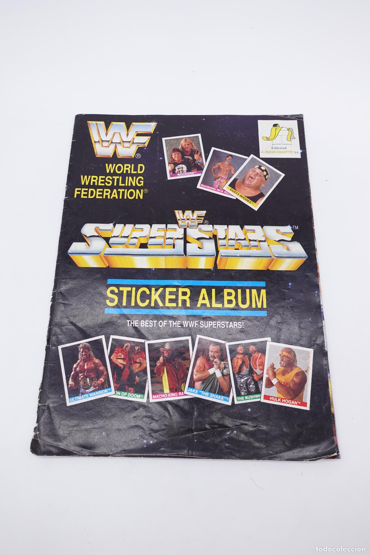 Collezionismo Album: &Aacute;LBUM DE CROMOS WWF SUPERSTARS STICKER ALBUM (INCOMPLETO)