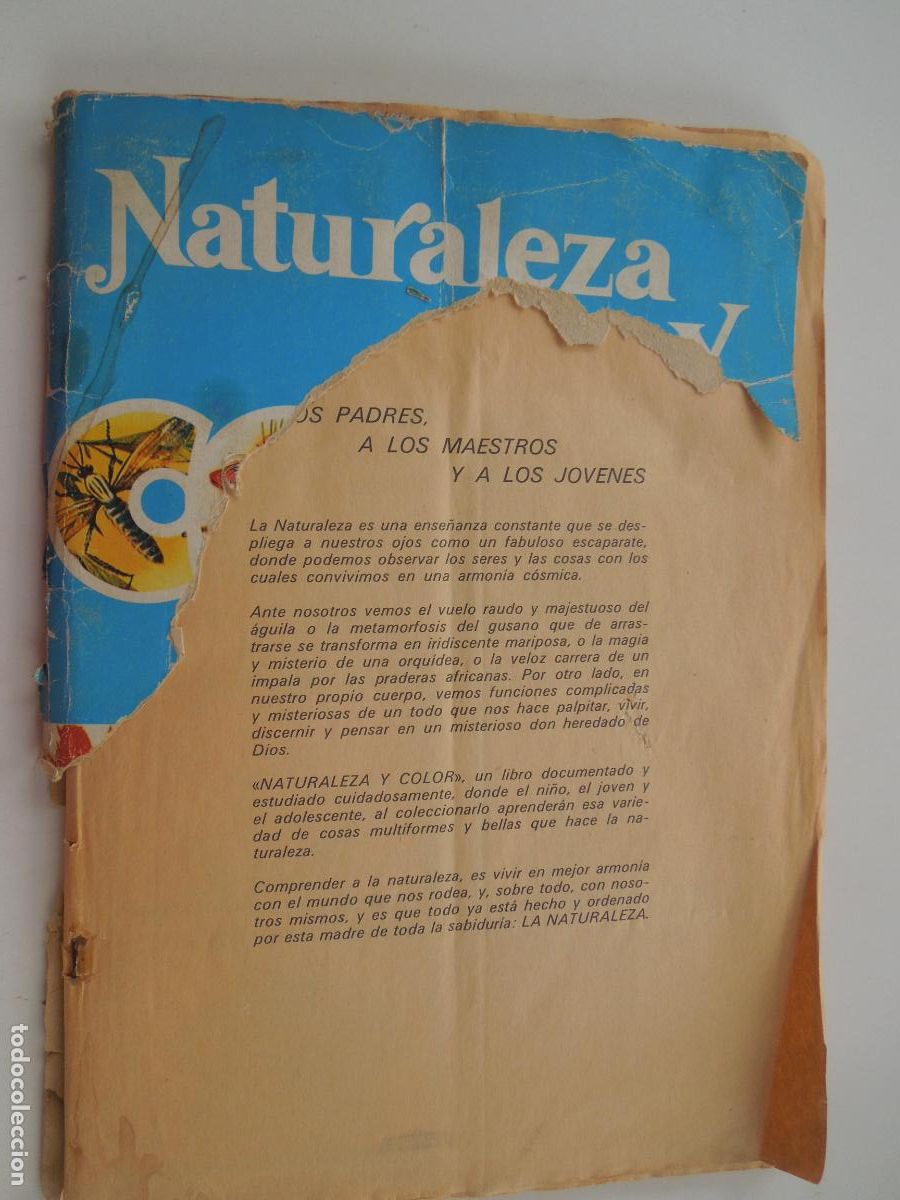 Coleccionismo &aacute;lbumes: NATURALEZA Y COLOR &Aacute;LBUM EDITORIAL CAREN 1980.