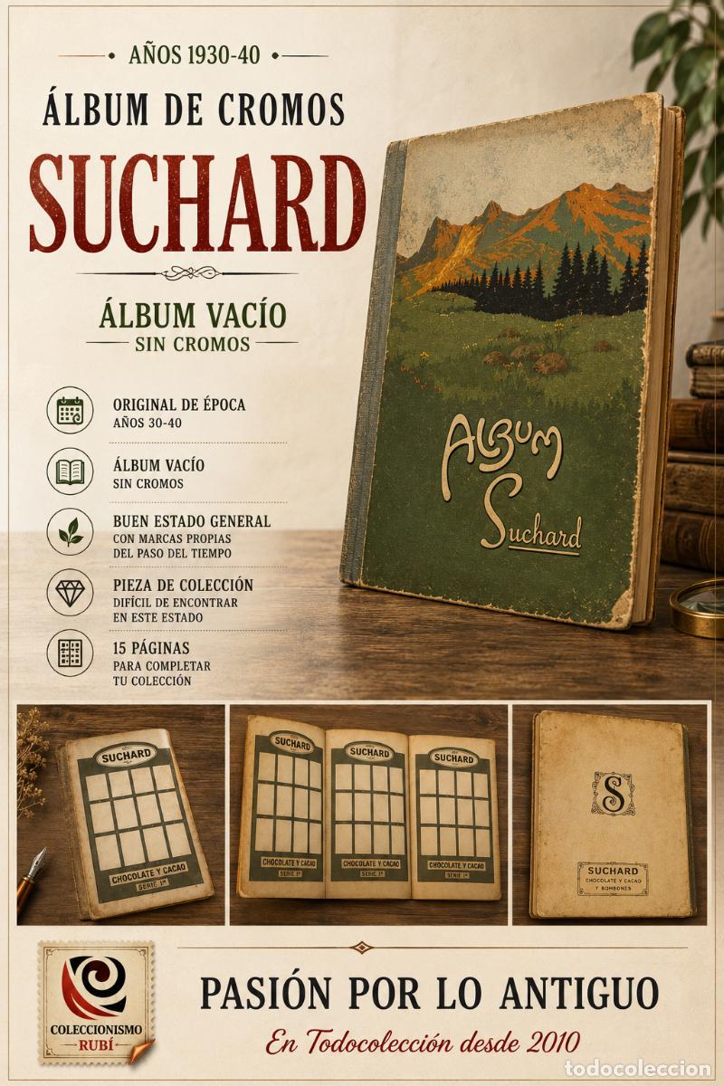 Coleccionismo &aacute;lbumes: &Aacute;LBUM VAC&Iacute;O SUCHARD | CHOCOLATE Y CACAO | SIN CROMOS | BUEN ESTADO