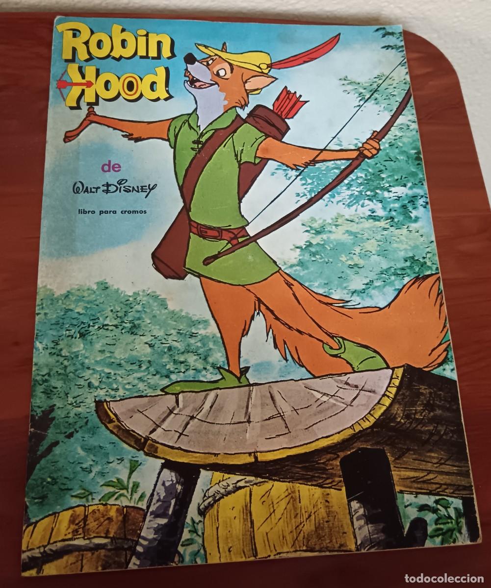 Coleccionismo &aacute;lbumes: &Aacute;LBUN INCOMPLETO ROBIN HOOD WALT DISNEY EDITORIAL FHER A&Ntilde;O 1974 TIENE 34 CROMOS