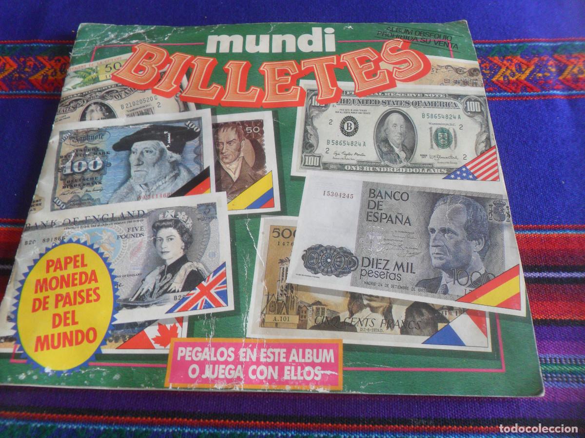 Coleccionismo &aacute;lbumes: MUNDI BILLETES COMPLETO 80 CROMOS ESTE 1991. REGALO BILLETES DEL MUNDO INCOMPLETO DIDEC 1984