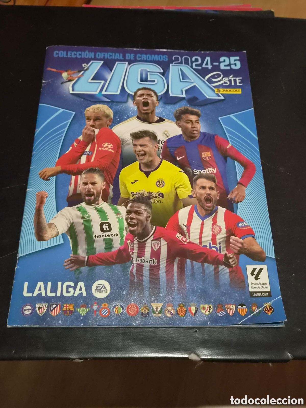 Coleccionismo &aacute;lbumes: ALBUM LIGA ESTE 2024-25 INCOMPLETO CON 166 CROMOS PEGADOS