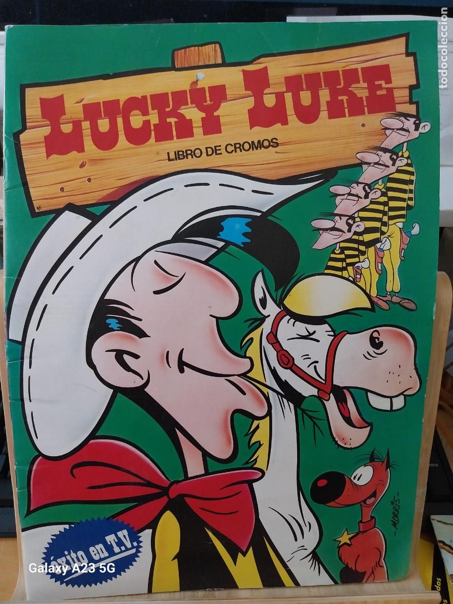 Collectable Incomplete Albums: LUCKY LUKE ED ESTE A&Ntilde;O 1985 ALBUM VAC&Iacute;O MBE NUNCA HA TENIDO CROMOS ORIGINAL CASI PLANCHA