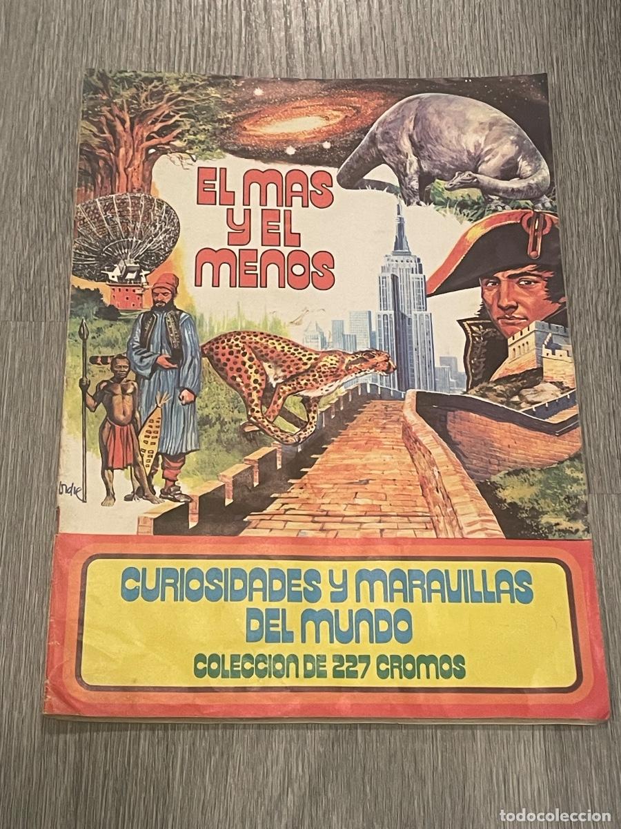Coleccionismo &aacute;lbumes: EL MAS Y EL MENOS. CURIOSIDADES Y MARAVILLAS DEL MUNDO - ED.RUIZ ROMERO 1975 CON 155 DE 227 CROMOS