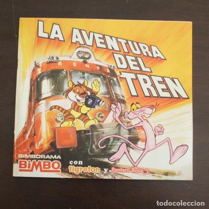 Coleccionismo &aacute;lbumes: LA AVENTURA DEL TREN ALBUM DE CROMOS INCOMPLETO BIMBO TIGRETON PANTERA ROSA BIMBORAMA 22 CROMOS DE 7