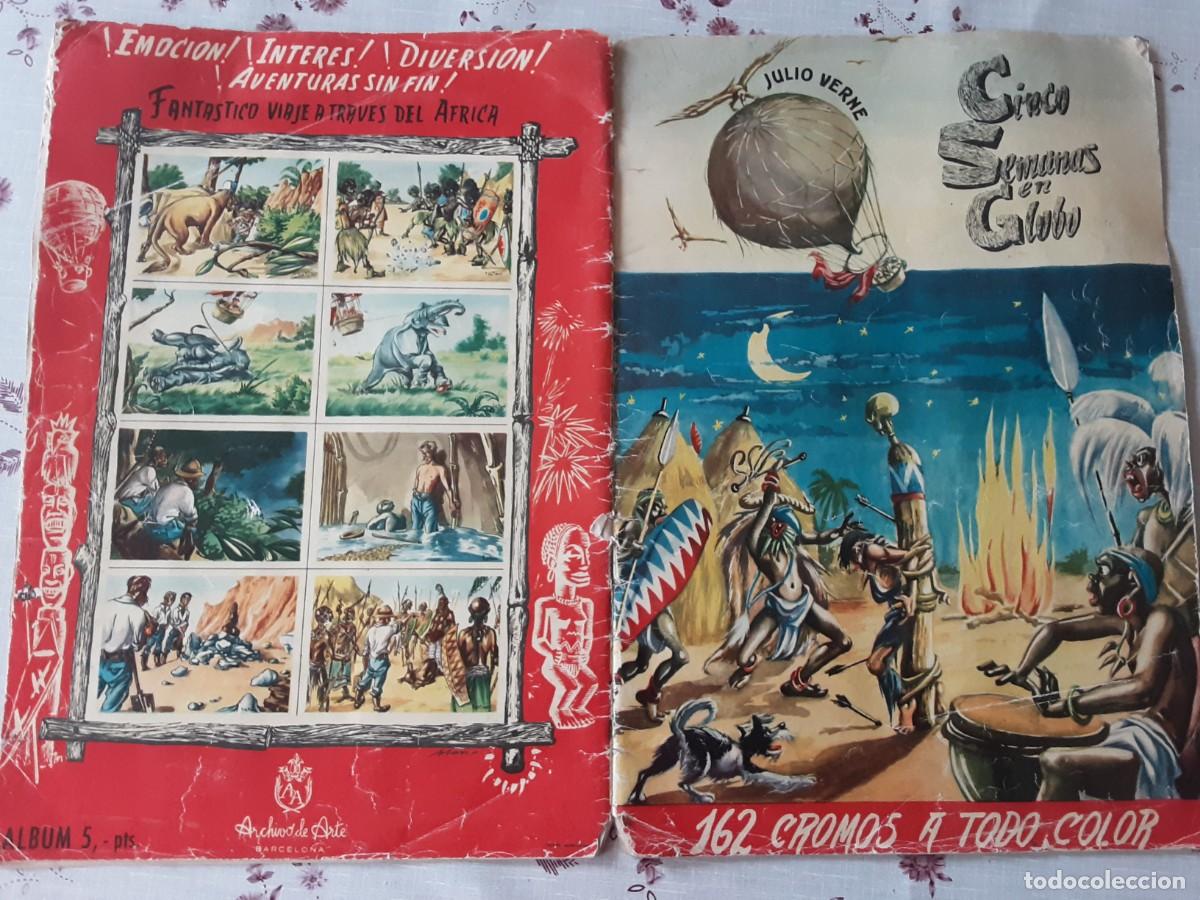 Coleccionismo &aacute;lbumes: &Aacute;lbum: Cinco semanas en globo , a falta de veinticinco cromos
