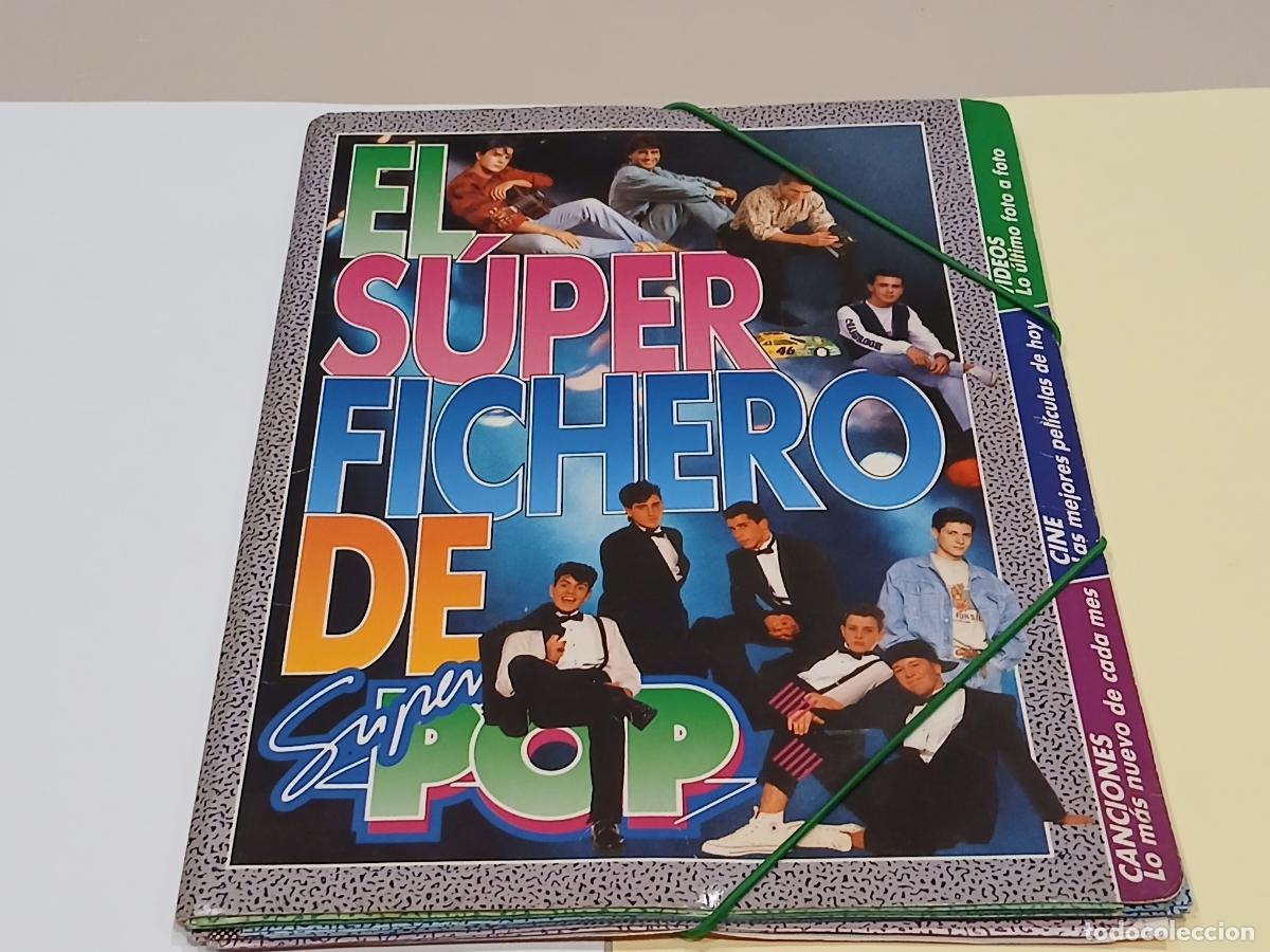 Collectable Incomplete Albums: Super pop Superpop. Carpeta El S&uacute;per Fichero (Videos, Cine, Canciones). Con 57 entregas, a&ntilde;os 90