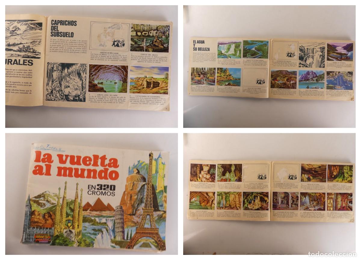Coleccionismo &aacute;lbumes: ALBUM CON COLECCION DE CROMOS INCOMPLETO - LA VUELTA AL MUNDO