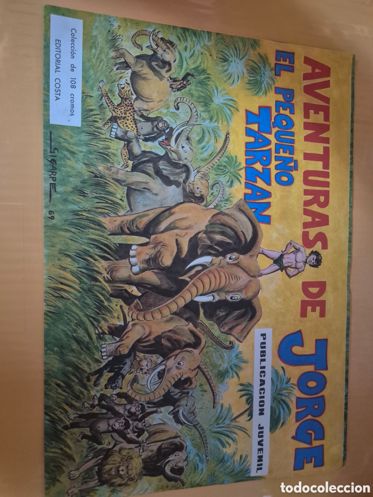 Coleccionismo &aacute;lbumes: AVENTURAS DE JORGE EL PEQUE&Ntilde;O TARZAN PLANCHA VACIO