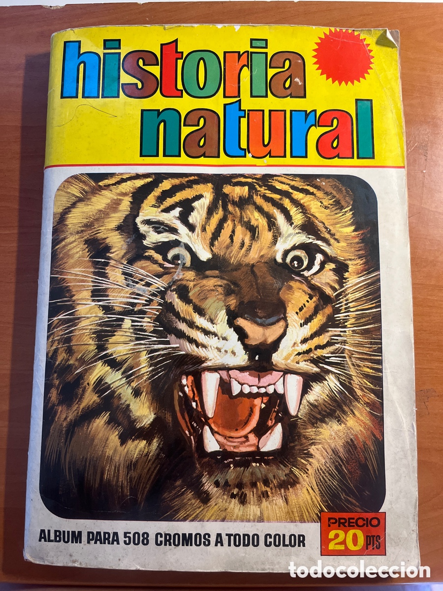 Collectable Incomplete Albums: ALBUN HISTORIA NATURAL, 293 CROMOS DE 508, (EDITORIAL BRUGUERA)
