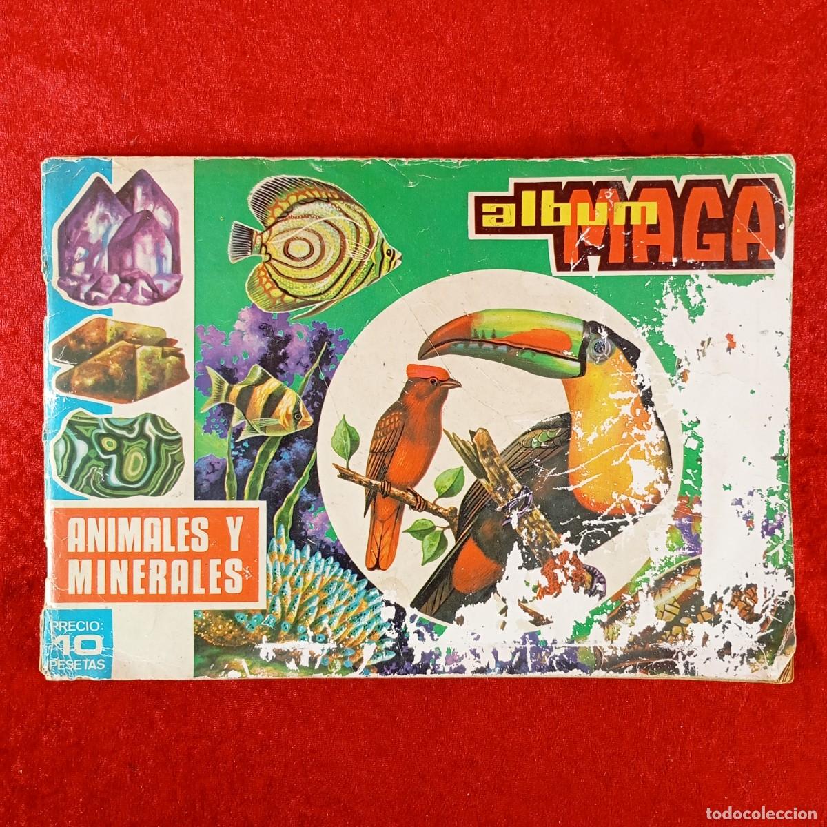 Coleccionismo &aacute;lbumes: ANIMALES Y MINERALES - ALBUM MAGA - ALBUM DE CROMOS INCOMPLETOS / 527
