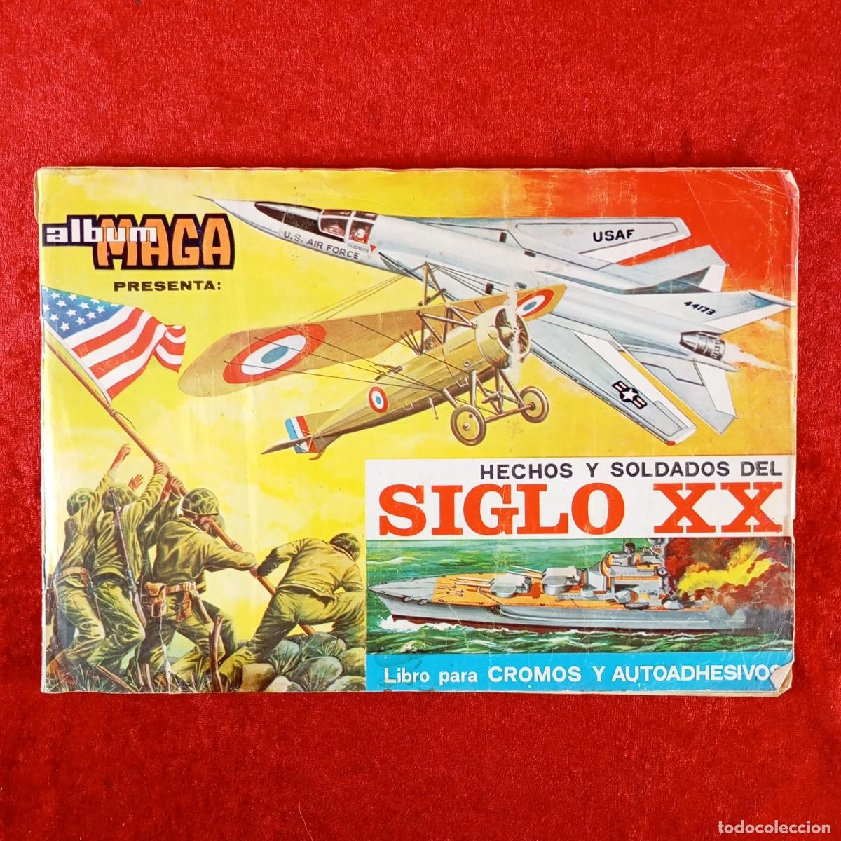 Coleccionismo &aacute;lbumes: HECHOS Y SOLDADOS DEL SIGLO XX - ALBUM MAGA - ALBUM DE CROMOS INCOMPLETO / 530