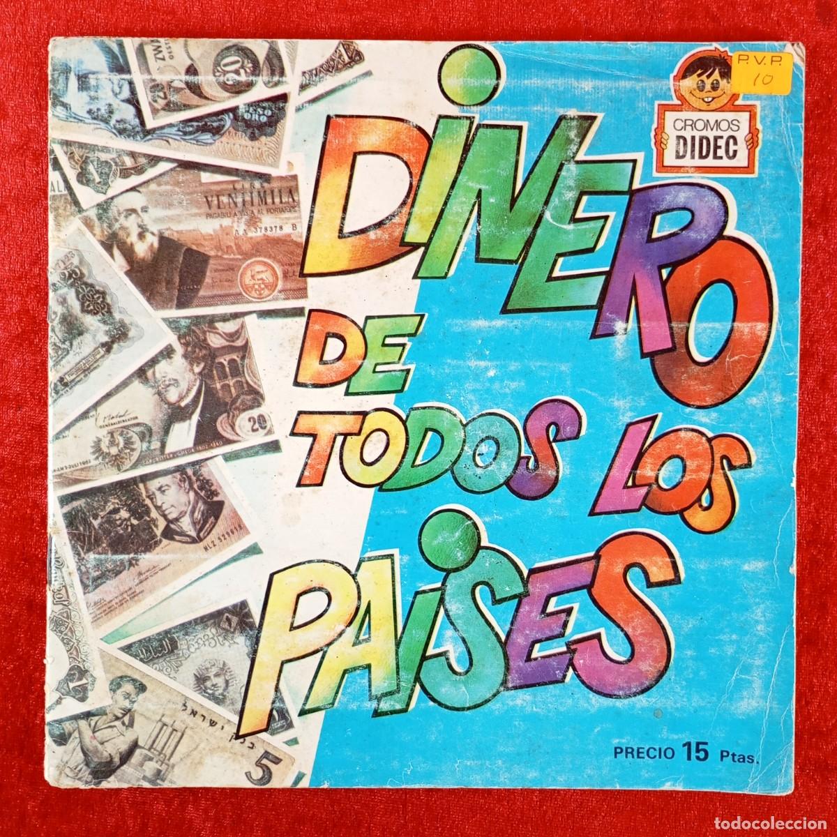 Coleccionismo &aacute;lbumes: DINERO DE TODOS LOS PAISES - CROMO DIDEC - 1979 - ALBUM DE CROMOS INCOMPLETO / 536