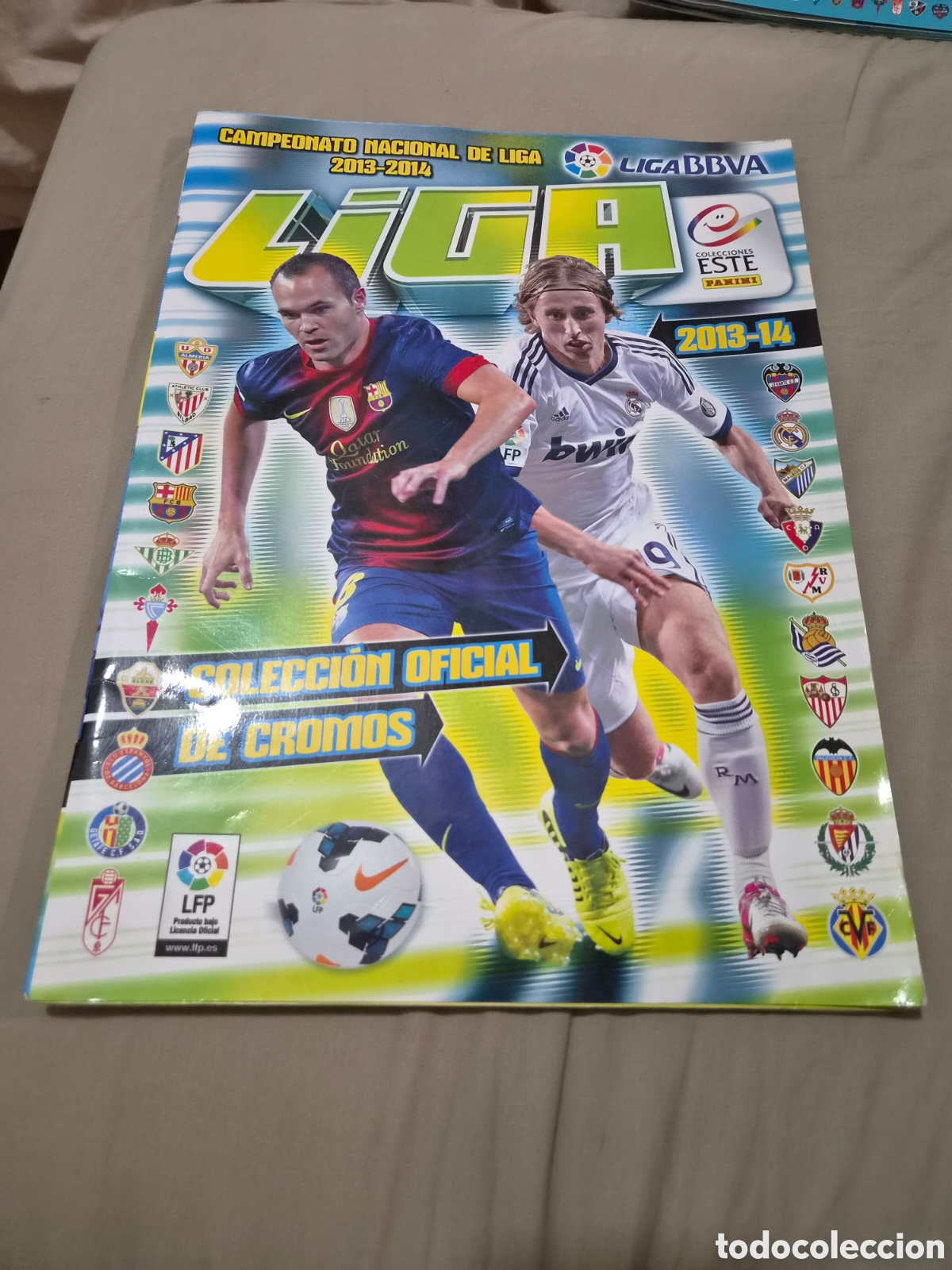 Coleccionismo &aacute;lbumes: ALBUM LIGA ESTE 2013 2014 INCOMPLETO CON 116 CROMOS PEGADOS