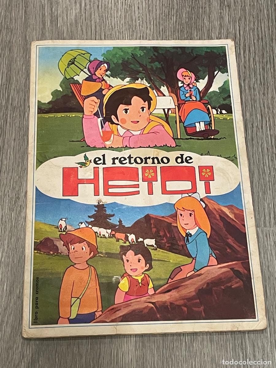 Coleccionismo &aacute;lbumes: ALBUM: EL RETORNO DE HEIDI - ED.FHER 1976 - CON 150 DE 240 CROMOS - VER FOTOGRAFIAS