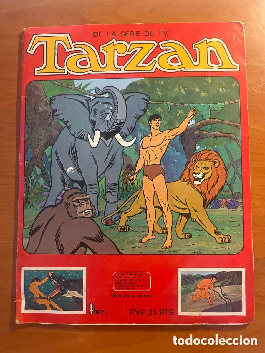 Coleccionismo &aacute;lbumes: &Aacute;LBUM TARZAN, INCOMPLETO FALTAN LA MITAD, (EDITORIAL FHER)