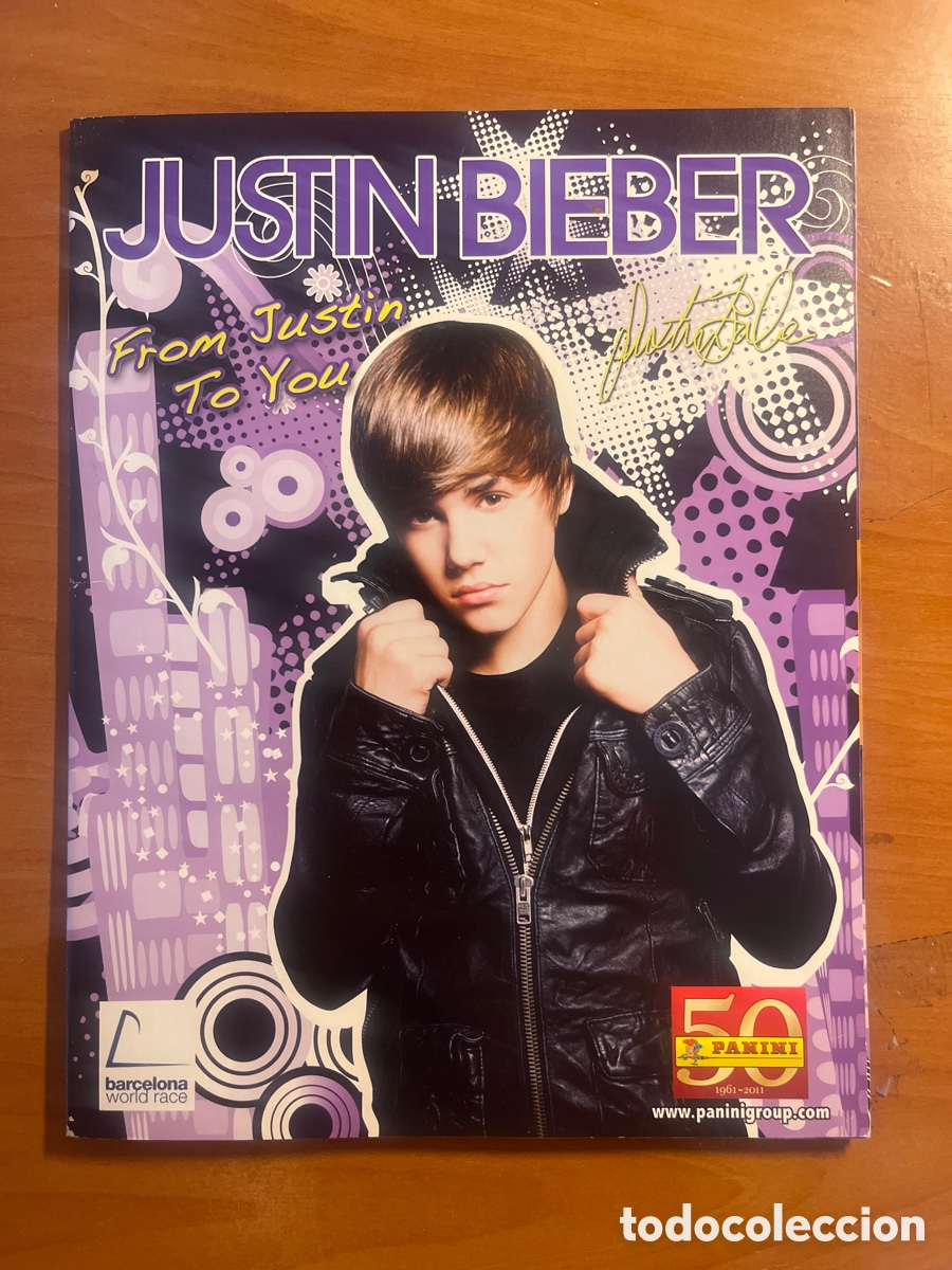 Coleccionismo &aacute;lbumes: &Aacute;LBUM JUSTIN BIEBER, 8 CROMOS DE 152, (EDITA PANINI)