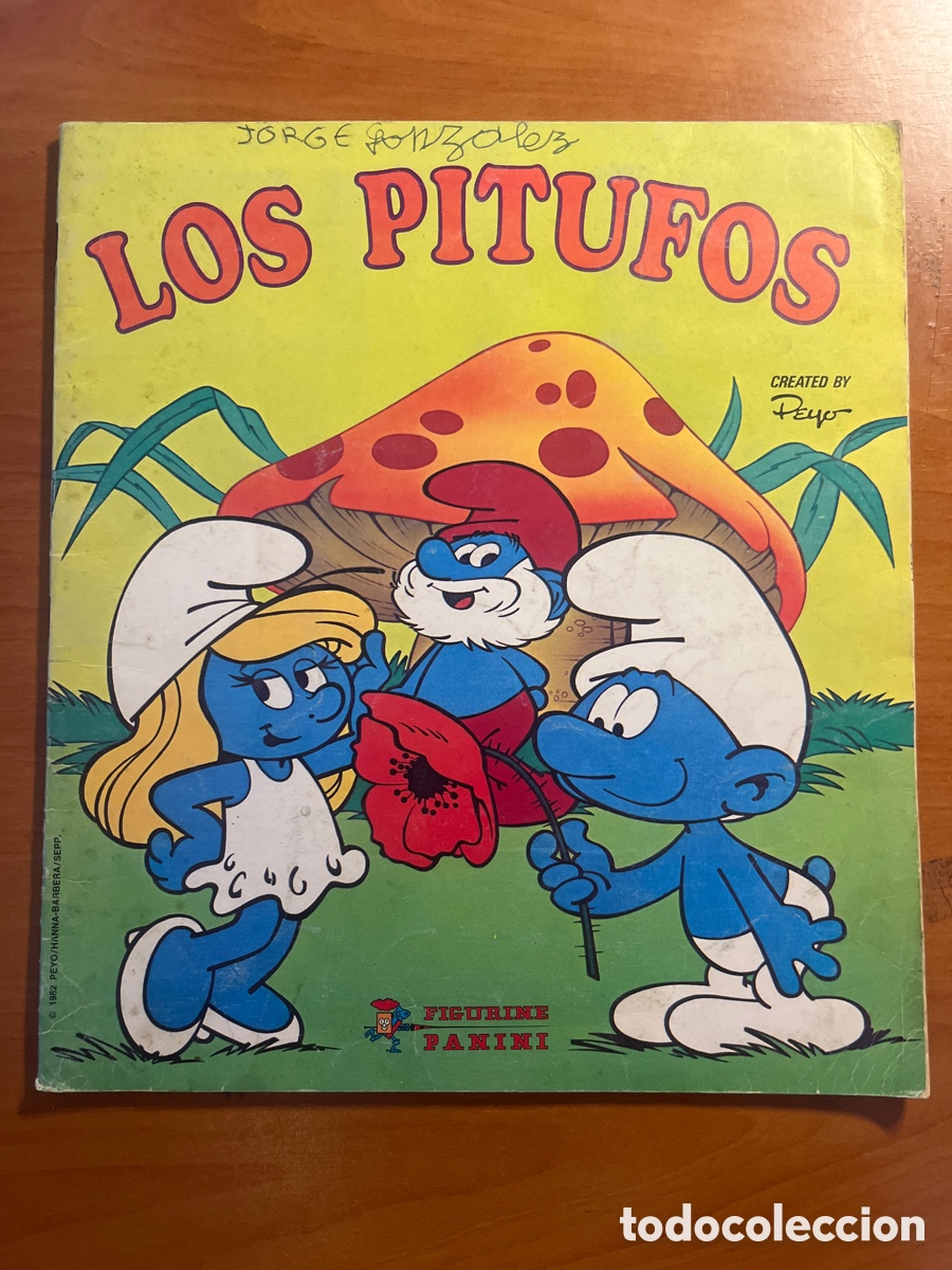 Coleccionismo &aacute;lbumes: &Aacute;LBUM PITUFOS, CONTIENE 44 CROMOS DE 180, (EDITA PANINI)