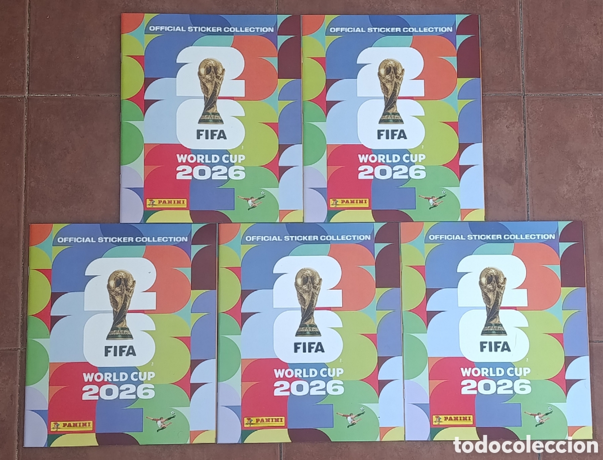 Coleccionismo &aacute;lbumes: 5 &aacute;lbums vac&iacute;os nuevos plancha del mundial de f&uacute;tbol 2026 de Panini FIFA edici&oacute;n espa&ntilde;ola