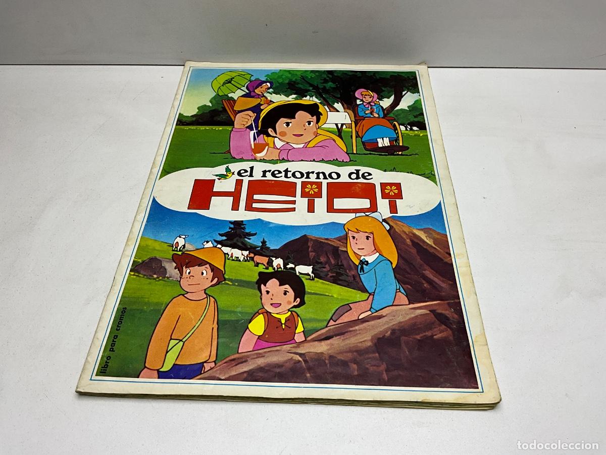 Coleccionismo &aacute;lbumes: &Aacute;LBUM DE CROMOS INCOMPLETO FALTAN 129 - EL RETORNO DE HEIDI - EDITORIAL FHER A&Ntilde;O 1976