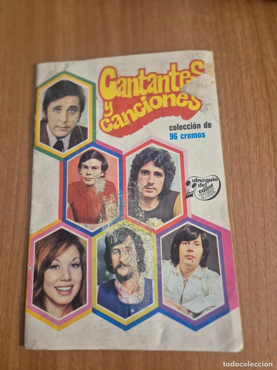 Coleccionismo &aacute;lbumes: ALBUM VACIO DE CANTANTES Y CANCIONES -