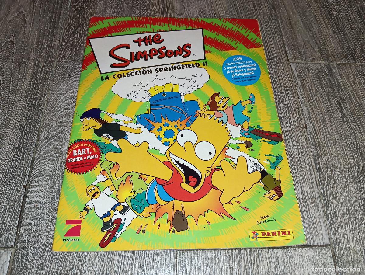 Coleccionismo &aacute;lbumes: Album De Cromos casi Completo Los Simpsons La colecci&oacute;n Springfield 2 Poster incluido