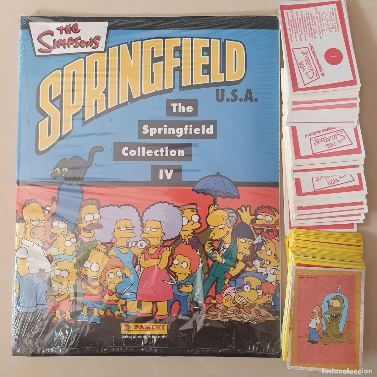 Coleccionismo &aacute;lbumes: ALBUM THE SIMPSONS SPRINGFIELD IV PANINI CON 187 CROMOS SIN PEGAR LEER