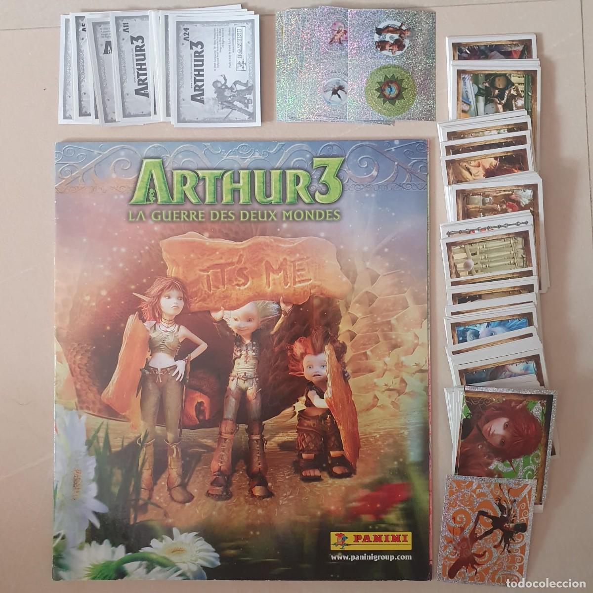 Coleccionismo &aacute;lbumes: ALBUM ARTHUR 3 LA GUERRA DE LOS MUNDOS PANINI 2010 CROMOS SIN PEGAR COMPLETO A FALTA DE 1
