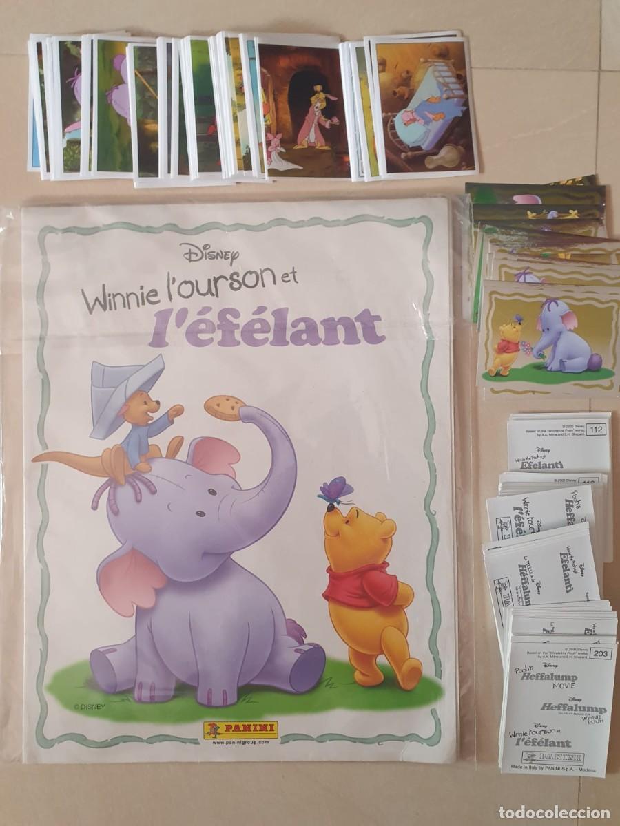 Coleccionismo &aacute;lbumes: ALBUM WINNIE THE POOH Y EL ELEFANTE PANINI CROMOS SIN PEGAR A FALTA DE 4 LEER