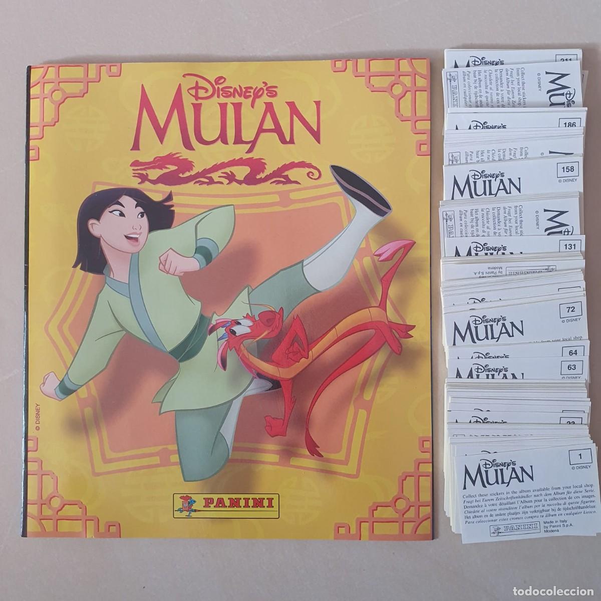 Coleccionismo &aacute;lbumes: ALBUM MULAN PANINI 1998 CROMOS SIN PEGAR 201 /232 LEER