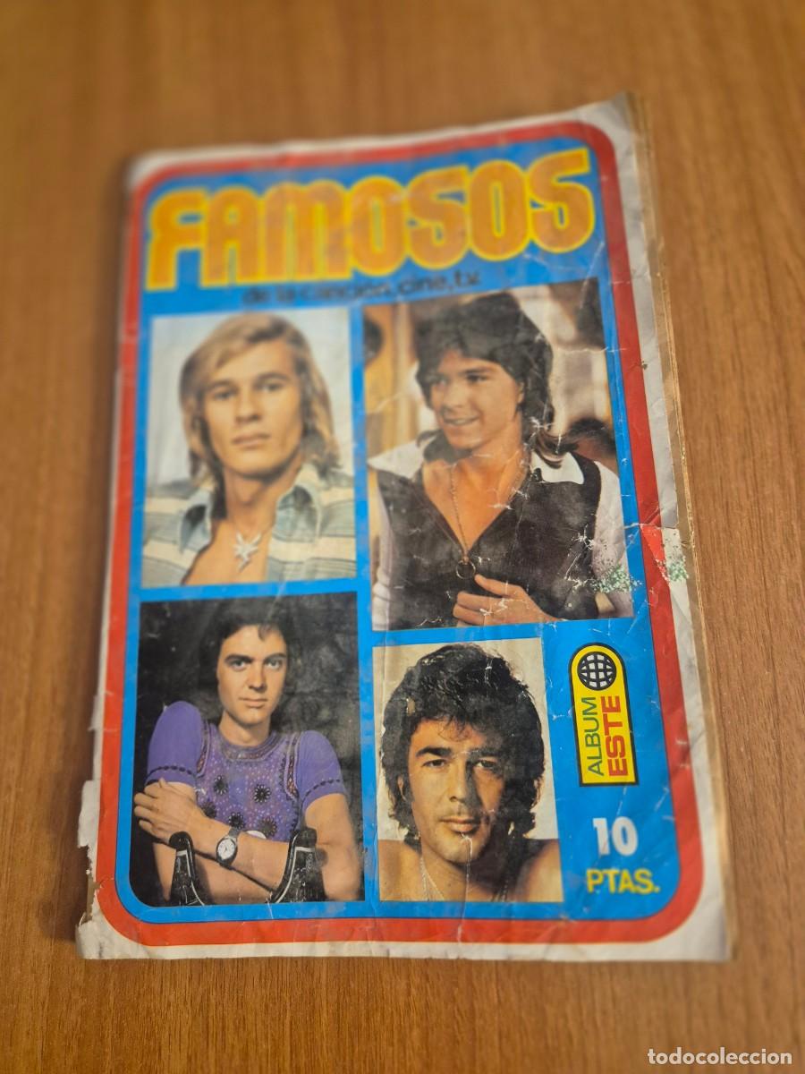 Coleccionismo &aacute;lbumes: ALBUM INCOMPLETO DE FAMOSOS DE LA CANCION ,CINE TV