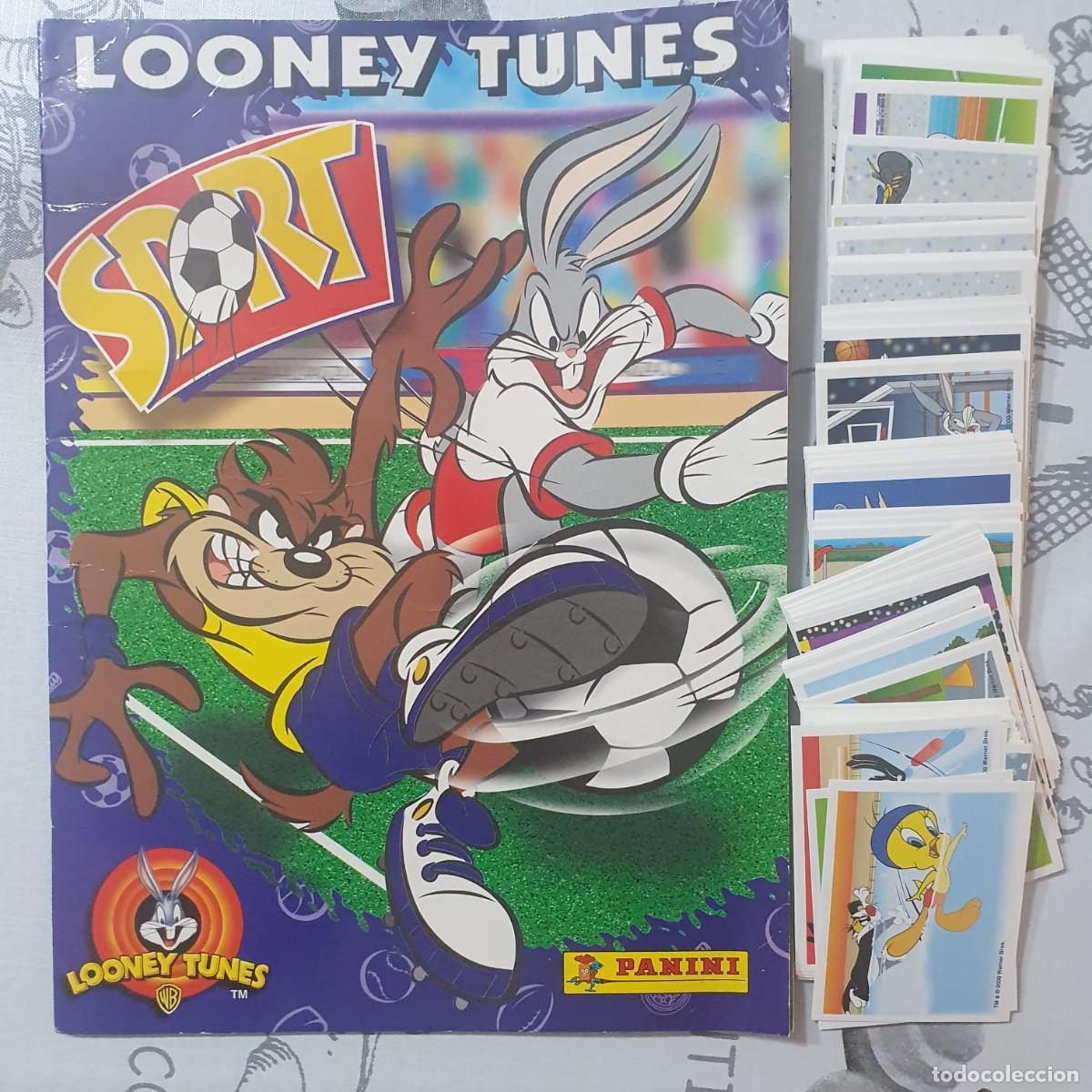 Coleccionismo &aacute;lbumes: ALBUM LOONEY TUNES SPORT PANINI 2002 + 166 CROMOS SIN PEGAR DISTINTOS