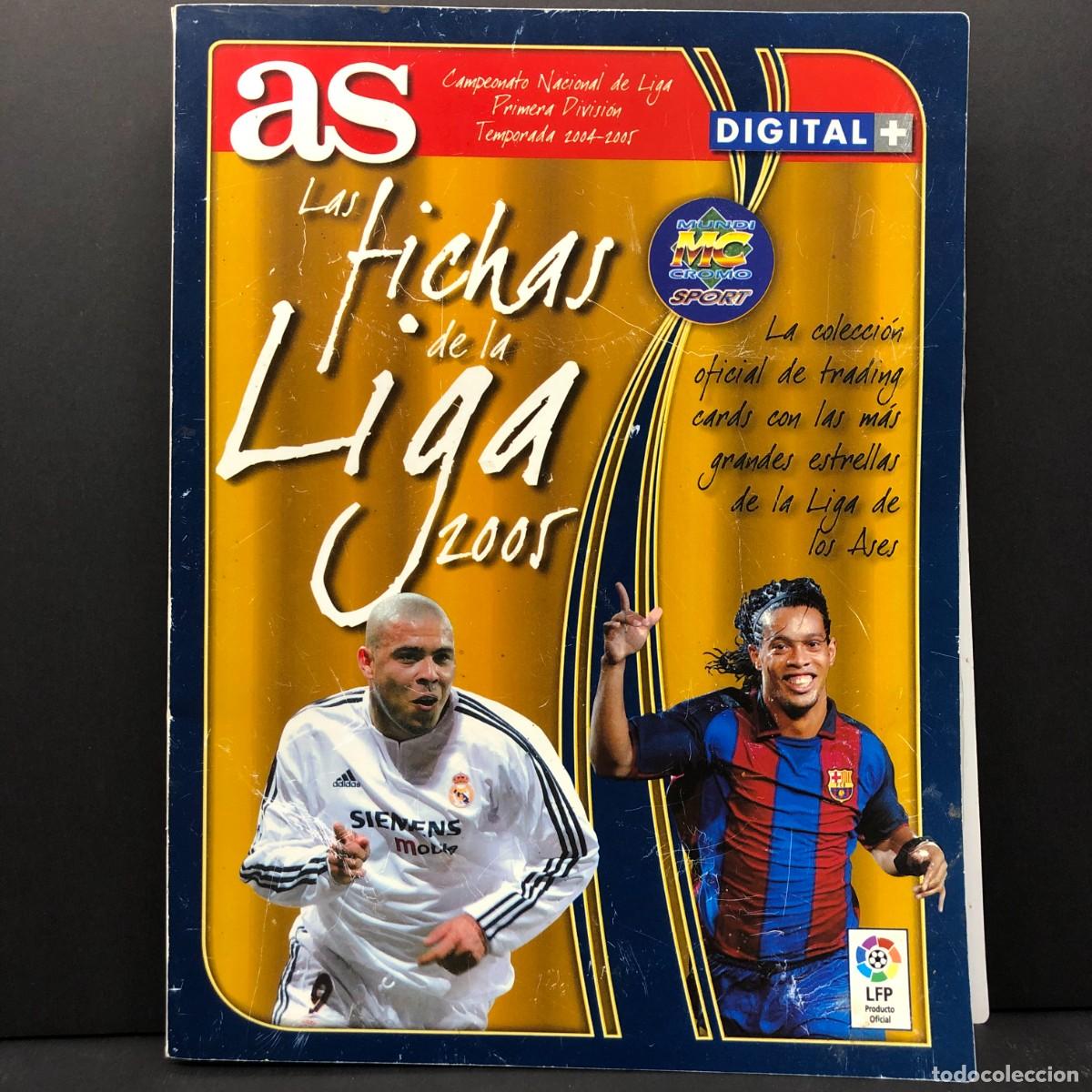 Coleccionismo &aacute;lbumes: &Aacute;LBUM DE CROMOS - AS - LAS FICHAS DE LA LIGA 2005 - MUNDI CROMO - SPORT - TRADING CARDS / 15